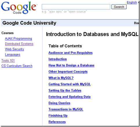 Google Code University - Google Code