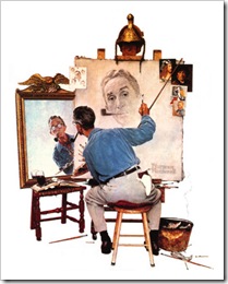 009_575-010~Norman-Rockwell-Triple-Self-Portrait-Posters